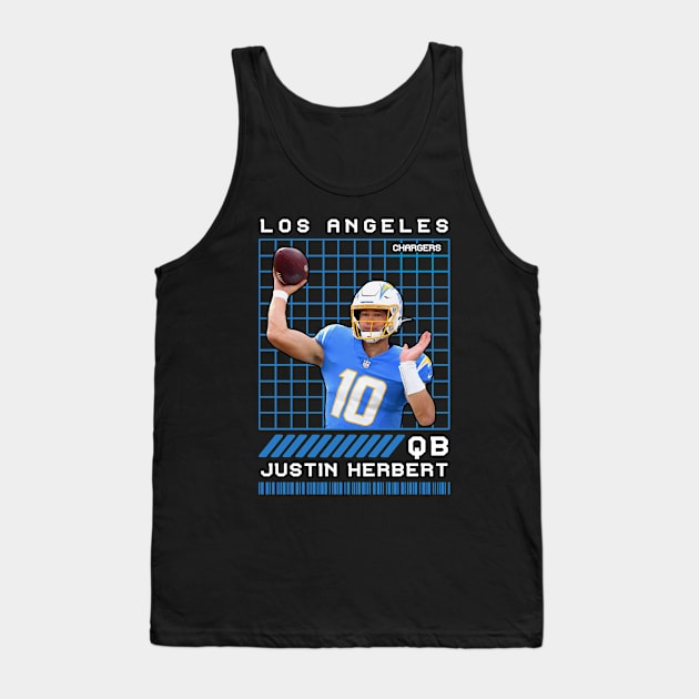 JUSTIN HERBERT - QB - LOS ANGELES CHARGERS Tank Top by Mudahan Muncul 2022